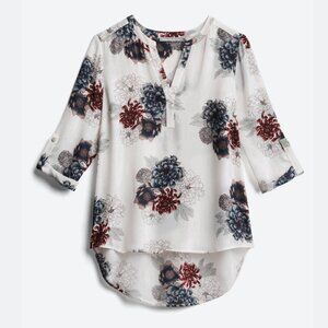 Daniel Rainn Koda Split Neck Blouse